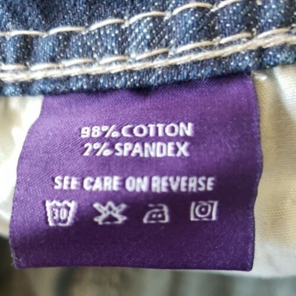 Vigoss Jeans The Dublin Boot 3/4 27x31 Low Rise Thick Stitch Distressed - Picture 11 of 12